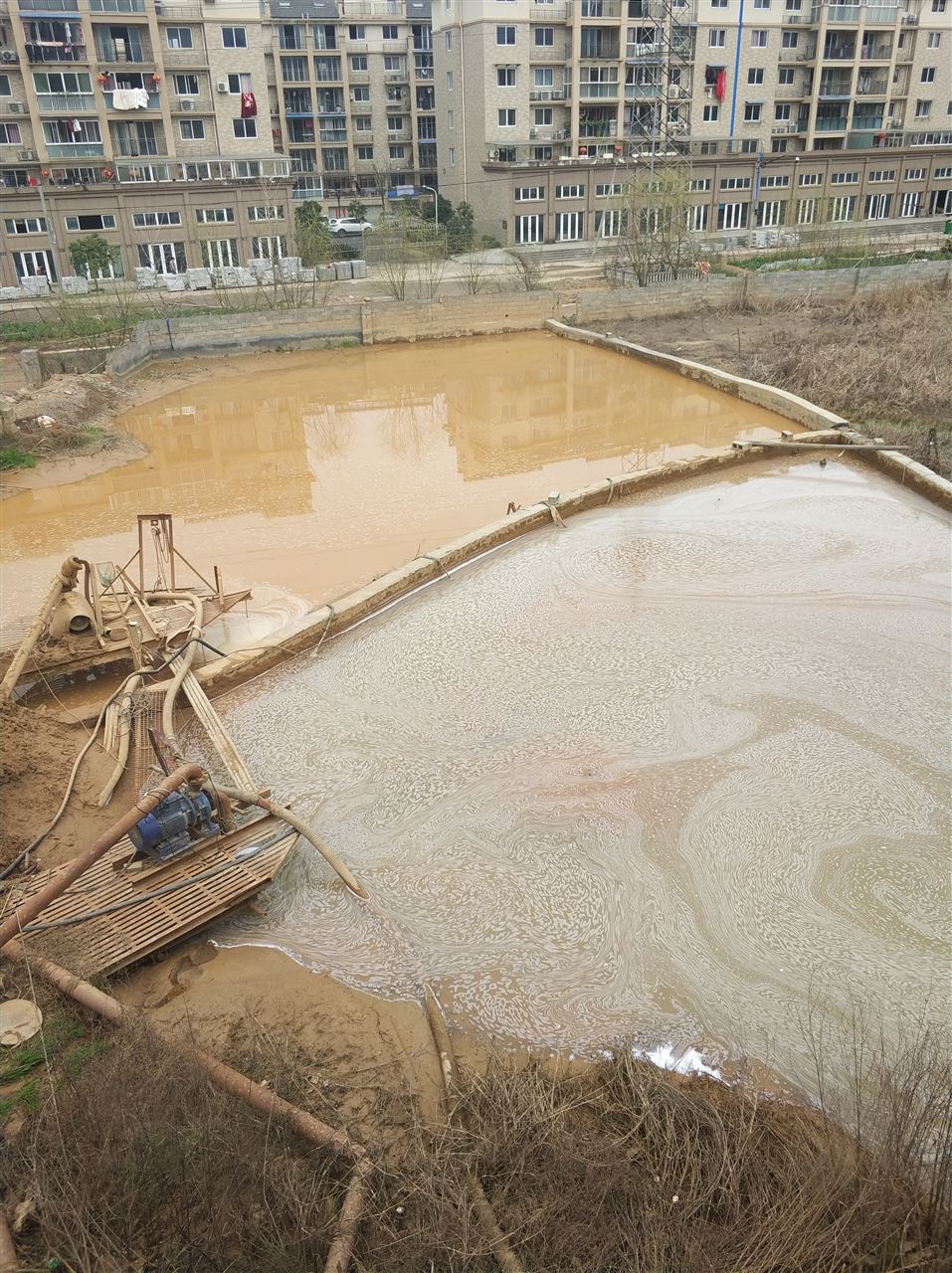 高唐沉淀池淤泥清理-厂区废水池淤泥清淤