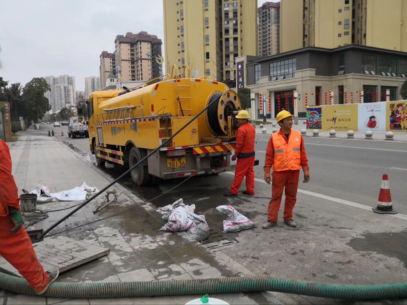 高唐排污管道清淤-管道清洗